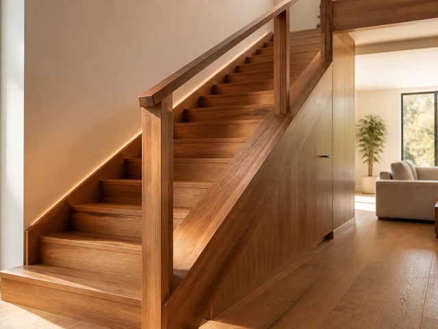 Escaleras de madera a medida personalizadas para interiores en A Coruña