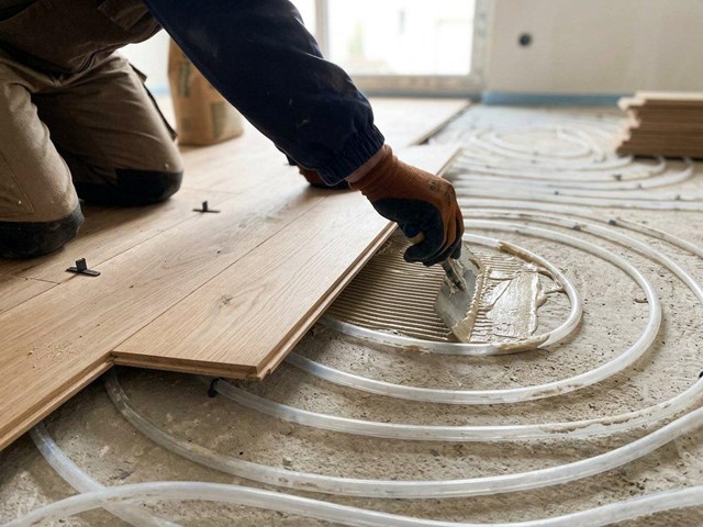 Evita deformaciones en tu parquet: instalación pegada sobre suelo radiante en A Coruña
