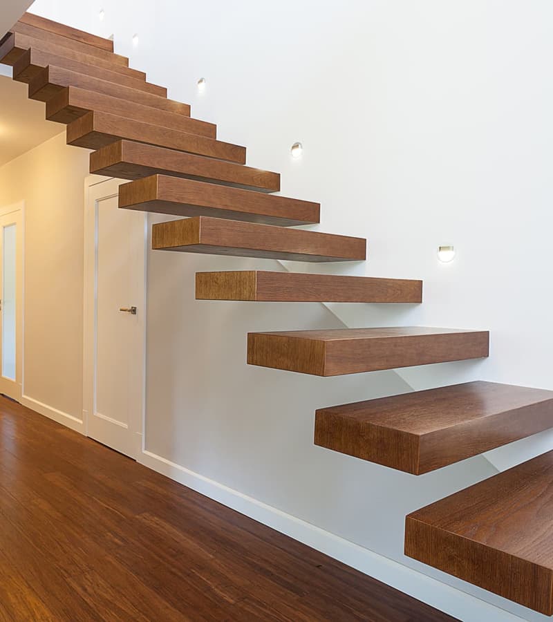 Escaleras de madera en A Coruña